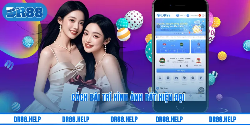 Cách bài trí hình ảnh rất hiện đại